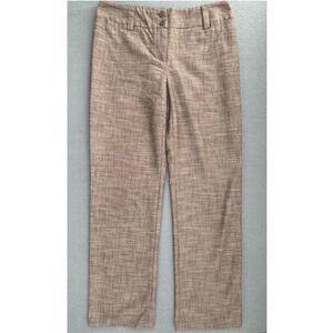 AB Studio VTG Y2K‎ Dress Pants Sz 2 Straight Leg Textured Professional Earthy